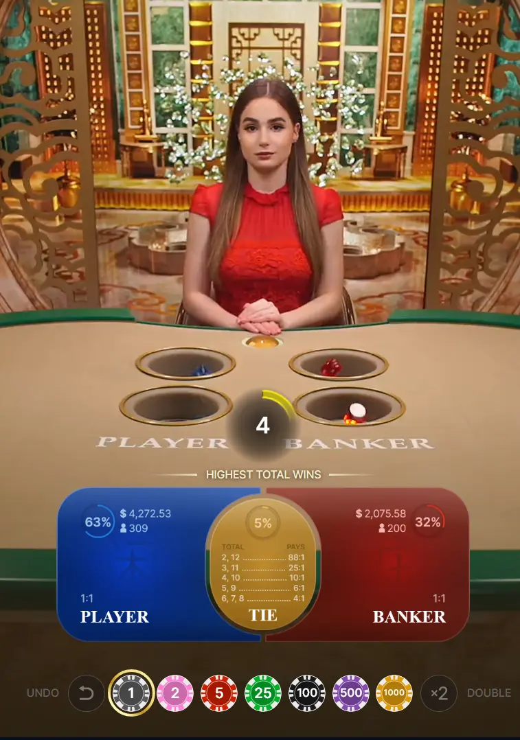 Mesa de Bac Bo ao vivo