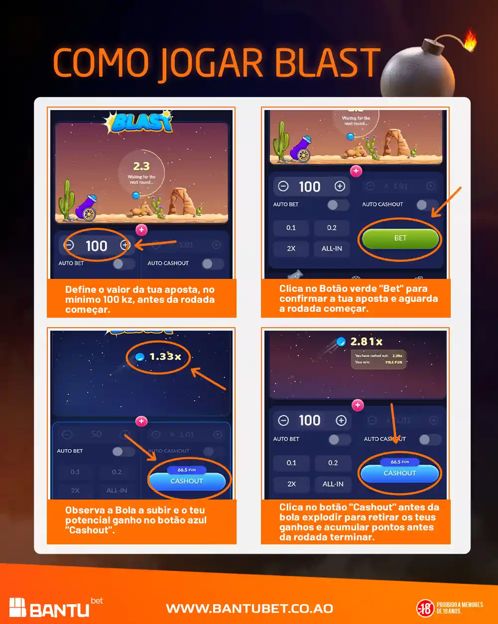 Como jogar Blast — guia oficial da Bantubet